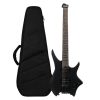 Hex Next N400 Headless Electric Guitar with Deluxe Bag, Black-001