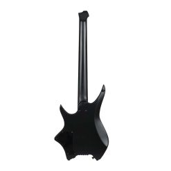 Hex Next N400 Headless Electric Guitar with Deluxe Bag, Black