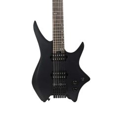 Hex Next N400 Headless Electric Guitar with Deluxe Bag, Black-006
