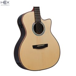 Hex Queen GA750CE G Acoustic-Electric Guitar with Deluxe Gig Bag-10