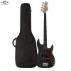 Hex RB Series RB100R SBK Modern Vintage Bass Guitar with Deluxe Bag-01
