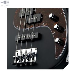 Hex RB Series RB100R SBK Modern Vintage Bass Guitar with Deluxe Bag-09
