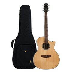 Hex Sting GA300CE G Cutaway Acoustic-Electric Guitar with Standard Gig Bag-10