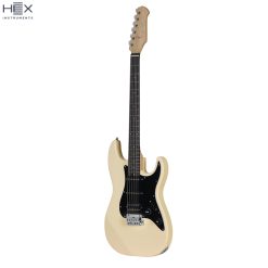 Hex Essence E100 Lite Electric Guitar with Deluxe Bag, Vintage Cream-03
