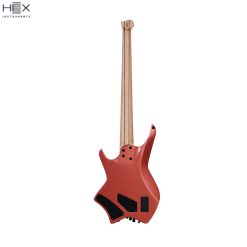Hex Next NB505 Headless Bass Guitar with Deluxe Bag, Metallic Rose Gold-03