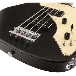 Soloking MJ-1 Classic Bass in Black Metallic with Roasted Maple Neck-09