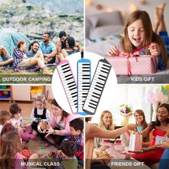 Melodica 32 Keys Portable Painica with Carrying Bag for Beginners-04