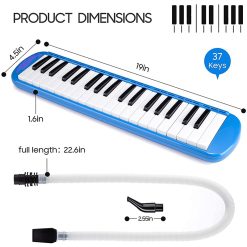 Melodica 37 Keys Portable Painica with Carrying Bag for Beginners-05