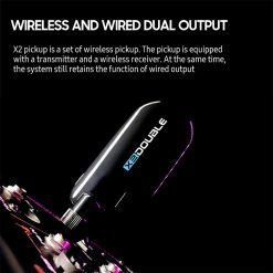 Double X2 Guitar Wireless Pickup with Receiver for Sound Hole-03