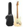 Smiger LG2 Pro Electric Guitar with Bag, Cream-01