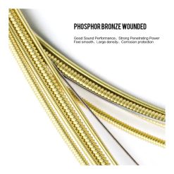 Orphee TX640 Colorful Ball-End Phosphor Bronze Acoustic Guitar Strings, (012-053)-03