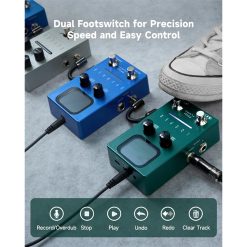 Flamma FF01 Dual Footswitch Stereo Looper Pedal-04
