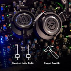Audio Technica ATH-M50x Professional Studio Monitor Headphones, Black-07