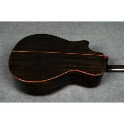 SQOE S360T-SK-BK Solid Mahogany Top Acoustic Guitar with Bevel Cut-02