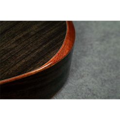 SQOE S360T-SK-BK Solid Mahogany Top Acoustic Guitar with Bevel Cut-05