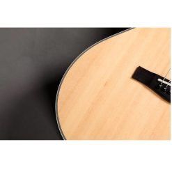 Sqoe S340-N Solid Top Acoustic Guitar, Natural-05