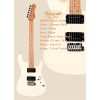 Sqoe SEIB450 Electric Guitar, White-01