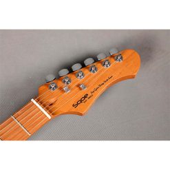 Sqoe SEIB450 Electric Guitar, White-02