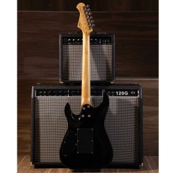 Sqoe SEIB550 Electric Guitar, Black-03