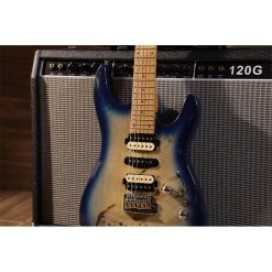 Sqoe SEIB550 Electric Guitar, Blue-03