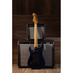 Sqoe SEIB550 Electric Guitar, Blue-04