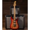 Sqoe SEIB550 Electric Guitar, Cherry Red-01