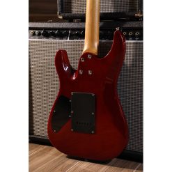 Sqoe SEIB550 Electric Guitar, Cherry Red-02