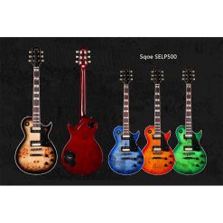 Sqoe SELP500 Electric Guitar, Cherry Sunburst-02