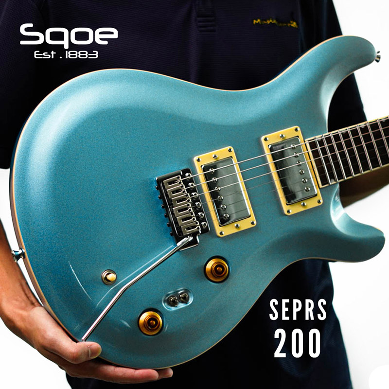 Sqoe SEPRS200 Electric Guitar, Ice Blue-02 Sqoe SEPRS200 Electric Guitar, Ice Blue-02