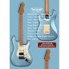 Sqoe SEST600 Electric Guitar, Metallic Blue-01