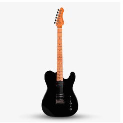Sqoe SETL450 Electric Guitar, Black-01