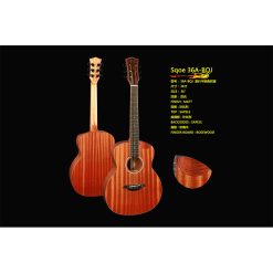 Sqoe SQ-36A-BQJ EQ Semi - Acoustic Travel Guitar-01