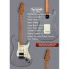 Sqoe SEST600 Electric Guitar, Cement Gray-01
