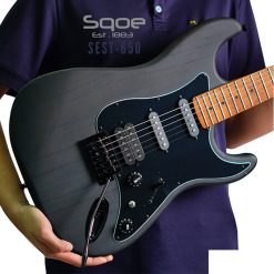 Sqoe SEST650 Electric Guitar, Black-04