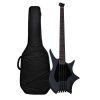 Hex Next NB300 Headless Bass Guitar with Deluxe Bag, Black-01