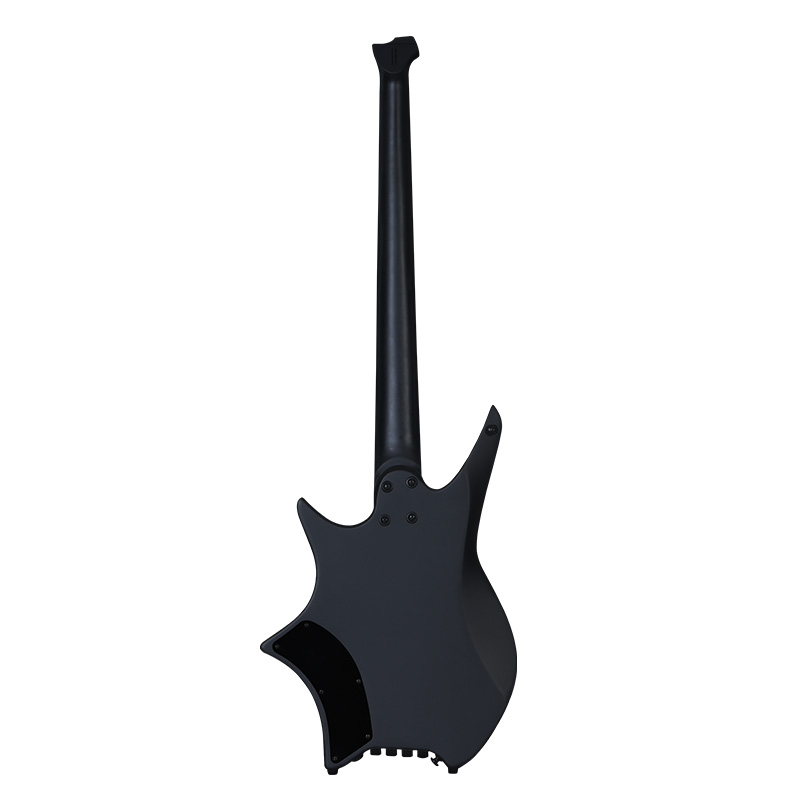 Hex Next NB300 Headless Bass Guitar with Deluxe Bag, Black