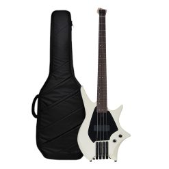 Hex Next NB300 Headless Bass Guitar with Deluxe Bag, Ivory-01