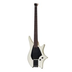 Hex Next NB300 Headless Bass Guitar with Deluxe Bag, Ivory-03
