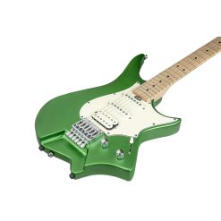 Hex Next NS100 Headless Electric Guitar with Deluxe Bag, Metallic Emerald Green-10