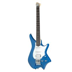 Hex Next NS100 Headless Electric Guitar with Deluxe Bag, Metallic Ocean Blue-03