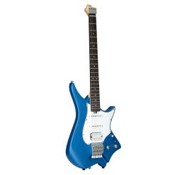 Hex Next NS100 Headless Electric Guitar with Deluxe Bag, Metallic Ocean Blue-05
