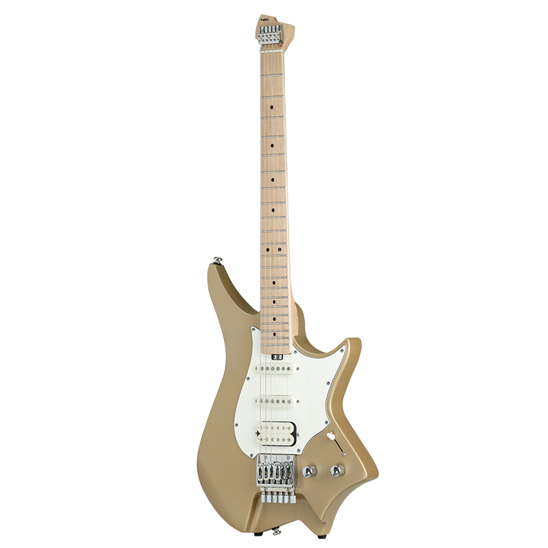 Hex Next NS100 Headless Electric Guitar with Deluxe Bag, Summer Sand-03