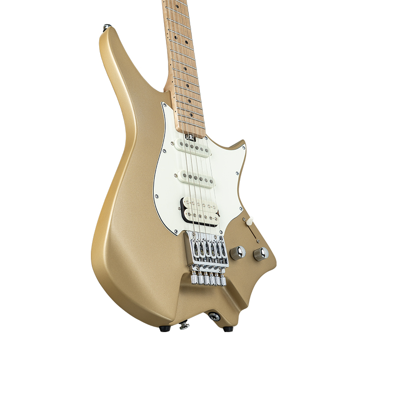 Hex Next NS100 Headless Electric Guitar with Deluxe Bag, Summer Sand-08 Hex Next NS100 Headless Electric Guitar with Deluxe Bag, Summer Sand-08