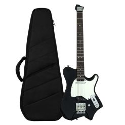 Hex Next NT100 Headless Electric Guitar with Deluxe Bag, Black-01