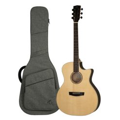 Hex Vespera VG300E Acoustic-Electric Guitar with Premium Gig Bag-01
