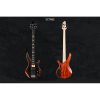 Sqoe SCT4BS Electric Bass Guitar, Natural-01