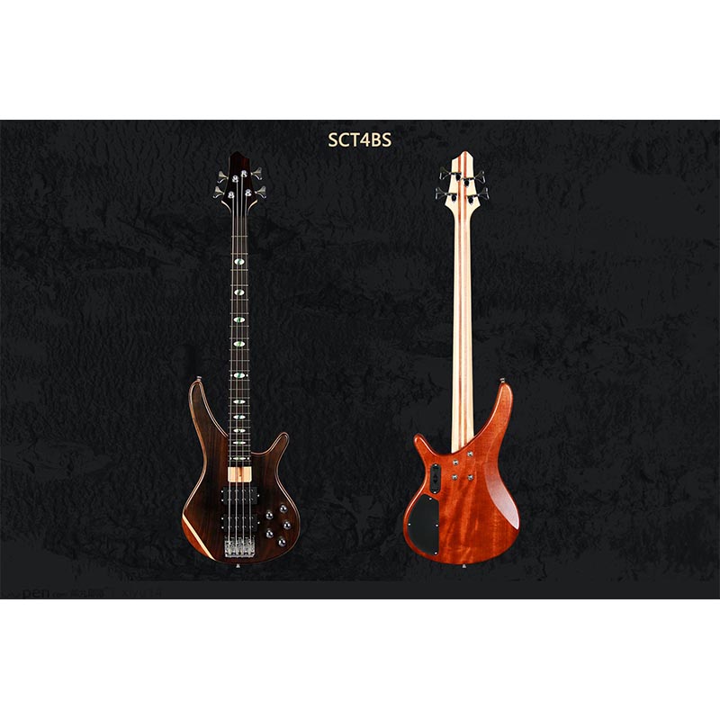 Sqoe SCT4BS Electric Bass Guitar, Natural-01 Sqoe SCT4BS Electric Bass Guitar, Natural-01