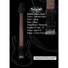 Sqoe SEIB500 Electric Guitar, Phantom Black-01