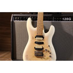 Sqoe SEIB550 Electric Guitar, White-03