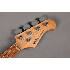 Sqoe SPJ600 Bass Guitar, Olympic White-03